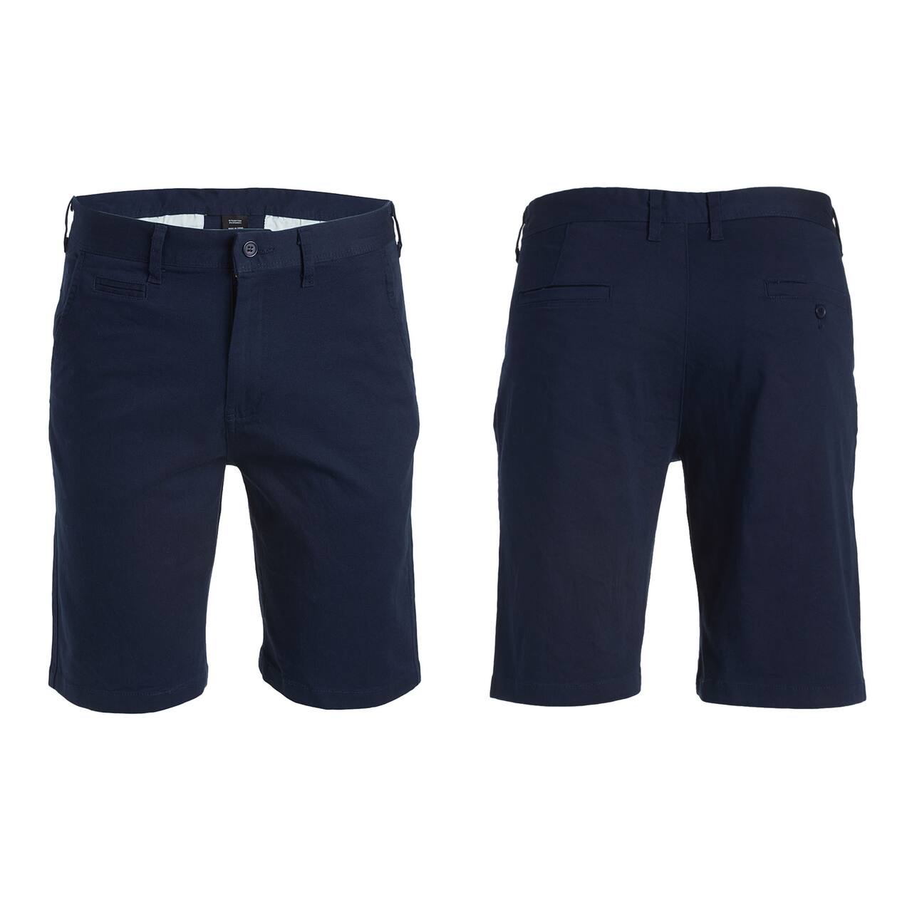 Galaxy by Harvic Men's Flat Front Slim Fit Stretch Chino Shorts